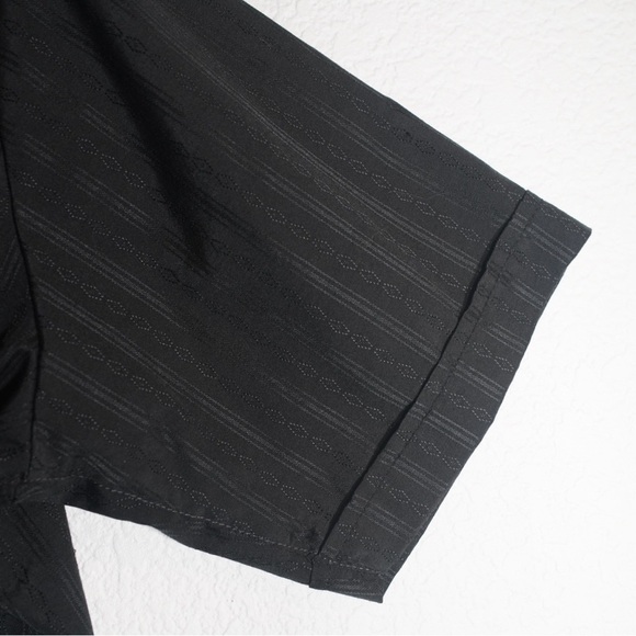 Ely Cattleman Western Pearl Snap Shirt Men L 16.5 Black Stripe Short Sleeve - Picture 6 of 9